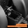 image:imageHooke Road Center Console Safe Lockbox Insert Armrest Storage for 20132017 Subaru XV Crosstrek Heavy Duty Safety Password Lock Box Vault Black Steel