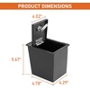 image:imageHooke Road Center Console Safe Lockbox Insert Armrest Storage for 20132017 Subaru XV Crosstrek Heavy Duty Safety Password Lock Box Vault Black Steel