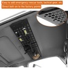 image:imageHooke Road Crosstrek Overhead MOLLE Panel Cargo Rack for 20132017 Subaru XV Crosstrek Rear Top Storage Steel Shelf Tool Organizer NoDrill Installation