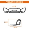 image:imageHooke Road Forester Rally Front Bumper Brush Guard for 20142018 Subaru Forester Sturdy Nugde Bull Bar with 4 Light Tabs NoDrill Installation