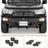 image:imageHooke Road GX460 Full Width Front Bumper wTube Grille Guard for 20102023 Lexus GX460 Offroad Bumper with Winch Plate Dring Mounts amp 4LED Lights Black Steel
