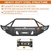 image:imageHooke Road GX460 Full Width Front Bumper wTube Grille Guard for 20102023 Lexus GX460 Offroad Bumper with Winch Plate Dring Mounts amp 4LED Lights Black Steel