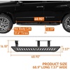 image:imageHooke Road GX460 Side Steps Rock Slider for 20102023 Lexus GX460 Steel Running Boards Nerf Bars with 757 Wide NonSlip Step Pads