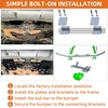 image:imageHooke Road Outback Front Bumper Nudge Bull Bar for Subaru Outback 2015 2016 2017 2018 2019 Rally Tubular Steel Bumper Guard with 4 Light Mounting Tabs NoDrill Installation