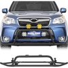 image:imageHooke Road 1418 Forester Tubular Front Bumper Bull Bar Rally Push Bar for 20142018 Subaru Forester Offroad Sturdy Steel Grille Guard with 4 Light Mount Tabs Nodrill Installation