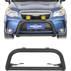 image:imageHooke Road 1418 Forester Tubular Bull Bar Front Bumper Guard for Subaru Forester 2014 2015 2016 2017 2018 Offroad Heavy Duty Steel Rally Push Bar with 2 Light Mounts Bolton Installation