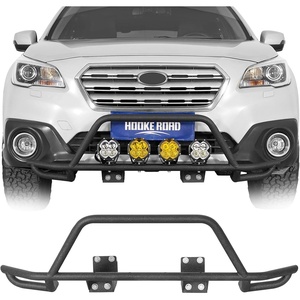 image:imageHooke Road 1519 Outback Rally Light Bar Steel Bumper for 20152019 Subaru Outback Front Bull Bar Push Bar with 4 Light Tabs Bolton Installation