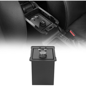 image:imageHooke Road Center Console Safe Lockbox Insert Armrest Storage for 20132017 Subaru XV Crosstrek Heavy Duty Safety Password Lock Box Vault Black Steel
