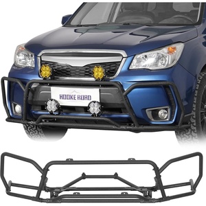 image:imageHooke Road Forester Rally Front Bumper Brush Guard for 20142018 Subaru Forester Sturdy Nugde Bull Bar with 4 Light Tabs NoDrill Installation