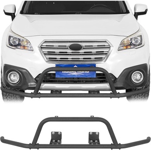 image:imageHooke Road Outback Front Bumper Nudge Bull Bar for Subaru Outback 2015 2016 2017 2018 2019 Rally Tubular Steel Bumper Guard with 4 Light Mounting Tabs NoDrill Installation