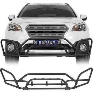 image:imageHooke Road Outback Rally Front Bumper Brush Guard for 20152019 Subaru Outback Sturdy Nugde Bull Bar with 4 Light Tabs NoDrill Installation