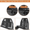 image:imageHooke Road XJ Rear Bumper Swing Out Tire Carrier for 19842001 Jeep Cherokee XJ Offroad Steel Bumper with Camping Tailgate Table Hitch Receiver DRings