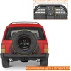 image:imageHooke Road XJ Rear Bumper Swing Out Tire Carrier for 19842001 Jeep Cherokee XJ Offroad Steel Bumper with Camping Tailgate Table Hitch Receiver DRings