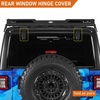 image:imageHooke Road 2PCS JL Rear Window Hinge Covers Back Glass Bracket Protector for 20182026 Jeep Wrangler JL JLU Liftgate Hings Trim Plastic Caps