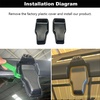 image:imageHooke Road 2PCS JL Rear Window Hinge Covers Back Glass Bracket Protector for 20182026 Jeep Wrangler JL JLU Liftgate Hings Trim Plastic Caps