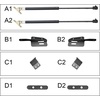 image:imageHooke Road 2PCS Wrangler JK Hood Struts Lift Support Kit for 20112018 Jeep Wrangler JK 2 or 4 Doors Sahara Sport Rubicon Unlimited Hood Accessories Parts