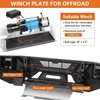 image:imageHooke Road 5th Gen 4Runner Front Bumper for 20142024 Toyota 4Runner Offroad Steel Bumper Guard with Winch Plate LED Lights Skid Plate