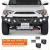 image:imageHooke Road 5th Gen 4Runner Front Bumper for 20142024 Toyota 4Runner Offroad Steel Bumper Guard with Winch Plate LED Lights Skid Plate