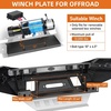 image:imageHooke Road 5th Gen 4Runner Front Winch Bumper for 20142024 Toyota 4Runner Exclude Limited Full Width Steel Bumper Guard with LED Lights and Skid Plate