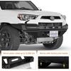 image:imageHooke Road 5th Gen 4Runner Front Winch Bumper for 20142024 Toyota 4Runner Exclude Limited Full Width Steel Bumper Guard with LED Lights and Skid Plate