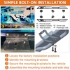 image:imageHooke Road 6 Wide Side Step Running Boards for 20182026 Jeep Wrangler JL 4 Doors Only JLU Rock Slider Rails Nerf Bars with Stainless Steel Step Pads