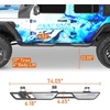 image:imageHooke Road 6 Wide Side Step Running Boards for 20182026 Jeep Wrangler JL 4 Doors Only JLU Rock Slider Rails Nerf Bars with Stainless Steel Step Pads