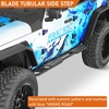 image:imageHooke Road 6 Wide Side Step Running Boards for 20182026 Jeep Wrangler JL 4 Doors Only JLU Rock Slider Rails Nerf Bars with Stainless Steel Step Pads