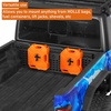 image:imageHooke Road Gladiator Front Bed MOLLE Panel Cargo Rack for 20202026 Jeep Gladiator JT Bed Rails Only  Solid Steel Luggage Security Storage Truck Organizer