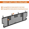 image:imageHooke Road Gladiator Front Bed MOLLE Panel Cargo Rack for 20202026 Jeep Gladiator JT Bed Rails Only  Solid Steel Luggage Security Storage Truck Organizer
