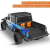 image:imageHooke Road Gladiator Front Bed MOLLE Panel Cargo Rack for 20202026 Jeep Gladiator JT Bed Rails Only  Solid Steel Luggage Security Storage Truck Organizer