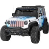 image:imageHooke Road Gladiator Grill Inserts Bug Deflector JL Grille Guard Cover for 20182026 Jeep Wrangler JL amp Gladiator JT American Flag Red amp White Steel