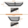 image:imageHooke Road JL Aluminum Front Door Pockets Storage Net Replacement for 20182026 Jeep Wrangler JL Gladiator JT Manual Seat Only 2 PCS Door Pocket InsertsFront  Rear Combo