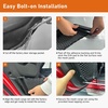 image:imageHooke Road JL Aluminum Front Door Pockets Storage Net Replacement for 20182026 Jeep Wrangler JL Gladiator JT Manual Seat Only 2 PCS Door Pocket InsertsRear Door Pockets