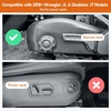 image:imageHooke Road JL Aluminum Front Door Pockets Storage Net Replacement for 20182026 Jeep Wrangler JL Gladiator JT Manual Seat Only 2 PCS Door Pocket InsertsFront  Rear Combo