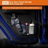 image:imageHooke Road JL Aluminum Front Door Pockets Storage Net Replacement for 20182026 Jeep Wrangler JL Gladiator JT Manual Seat Only 2 PCS Door Pocket InsertsRear Door Pockets