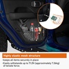 image:imageHooke Road JL Aluminum Front Door Pockets Storage Net Replacement for 20182026 Jeep Wrangler JL Gladiator JT Manual Seat Only 2 PCS Door Pocket InsertsRear Door Pockets