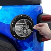 image:imageHooke Road JL Aluminum Fuel Filler Door Gas Cap Tank Cover for 20182026 Jeep Wrangler JL JLU 24 Doors Half Face Style