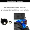 image:imageHooke Road JL Aluminum Fuel Filler Door Gas Cap Tank Cover for 20182026 Jeep Wrangler JL JLU 24 Doors Half Face Style