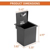 image:imageHooke Road JL Gladiator Center Console Safe Lockbox Insert Armrest Storage for 20182026 Jeep Wrangler JL amp Gladiator JT Exclude Rubicon Heavy Duty Safety Password Lock Box Vault Black Steel
