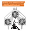 image:imageHooke Road JL Gladiator Engine Radiator with 3 Cooling Fans for 20182026 Jeep Wrangler JL amp Gladiator JT Quality Aluminum Replacement Fan Kit for Summer Driving amp Tough OffRoad