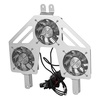 image:imageHooke Road JL Gladiator Engine Radiator with 3 Cooling Fans for 20182026 Jeep Wrangler JL amp Gladiator JT Quality Aluminum Replacement Fan Kit for Summer Driving amp Tough OffRoad