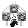 image:imageHooke Road JL Gladiator Engine Radiator with 3 Cooling Fans for 20182026 Jeep Wrangler JL amp Gladiator JT Quality Aluminum Replacement Fan Kit for Summer Driving amp Tough OffRoad