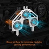 image:imageHooke Road JL Gladiator Engine Radiator with 3 Cooling Fans for 20182026 Jeep Wrangler JL amp Gladiator JT Quality Aluminum Replacement Fan Kit for Summer Driving amp Tough OffRoad