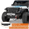 image:imageHooke Road JL Gladiator Front Bumper wWinch Plate for 20182026 Jeep Wrangler JL amp Gladiator JT Offroad Steel Bumper Bull Bar Guard with LED Lights and Drings