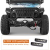 image:imageHooke Road JL Gladiator Front Bumper wWinch Plate for 20182026 Jeep Wrangler JL amp Gladiator JT Offroad Steel Bumper Bull Bar Guard with LED Lights and Drings