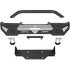 image:imageHooke Road JL Gladiator Front Bumper wWinch Plate for 20182026 Jeep Wrangler JL amp Gladiator JT Offroad Steel Bumper Bull Bar Guard with LED Lights and Drings