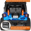 image:imageHooke Road JL Jerry Can Mount Tailgate Cargo Basket for 20182026 Jeep Wrangler JL JLU Water Tanks Gas Can Holder Rear Door Storage Tray Spare Tire Delete Rack