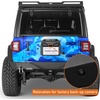 image:imageHooke Road JL Spare Tire Delete License Plate Relocation w3rd Brake Light for 20182026 Jeep Wrangler JL JLU Tailgate Vent Cover Retains OEM Backup Camera