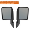 image:imageHooke Road Tube Half Door Side View Mirrors for 20072025 Jeep Wrangler JK JL amp 20202025 Gladiator JT 1 Pair Black Not for OEM Doors