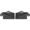 image:imageHooke Road Wrangler Foot Pegs DoorOff Foot Rest Pedals for 20072026 Jeep Wrangler JK JL Gladiator JT Front Door Hinge Kick Panels  2PCS Black Steel